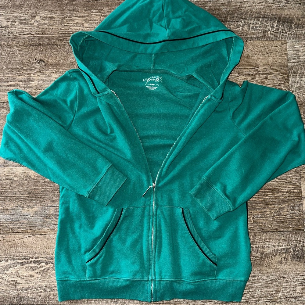 Women’s Green Hoodie Jacket